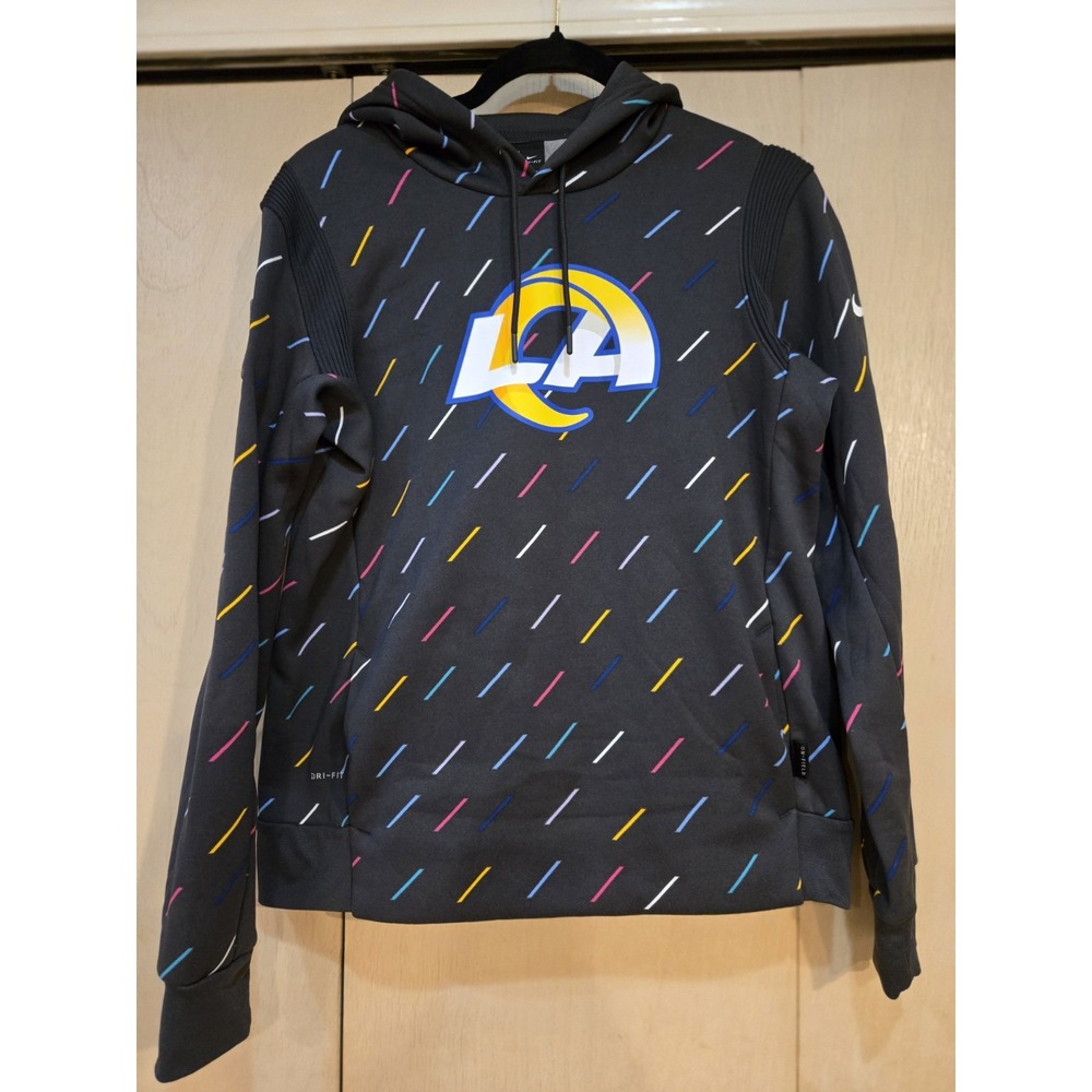 Nike LA Rams Crucial Catch Hoodie Men Small On Field NFL Dri-FIT